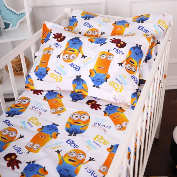 Фото - Комплект постельного белья детский MirSon Бязь 20-0036 Minions 110х140 (2200010270051)